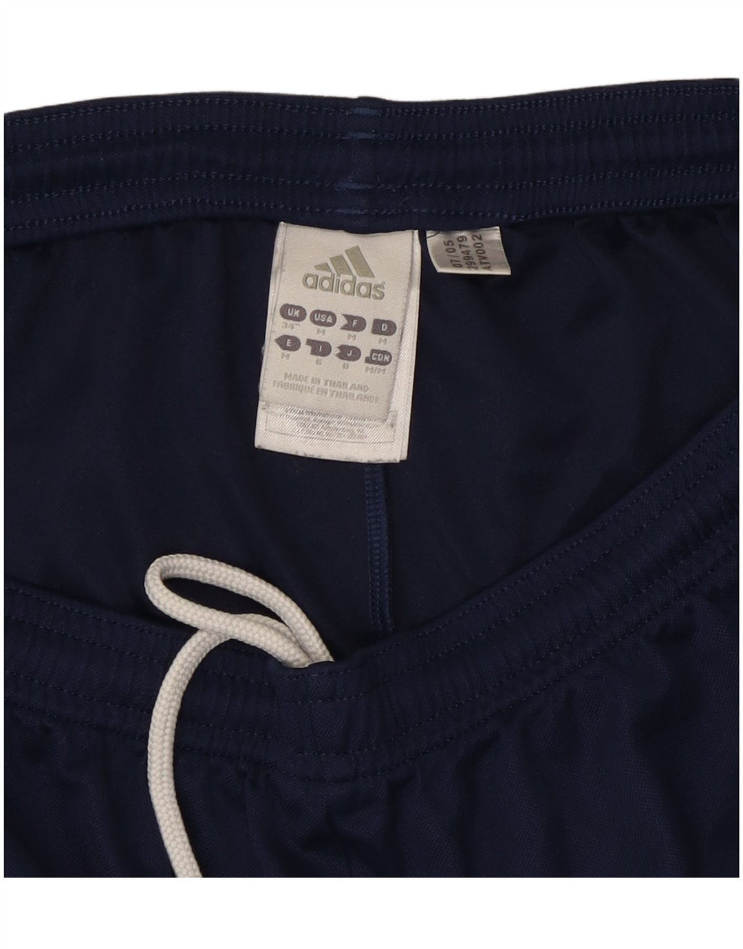 Shorts esportivos masculinos Adidas Climalite grandes poliéster azul marinho