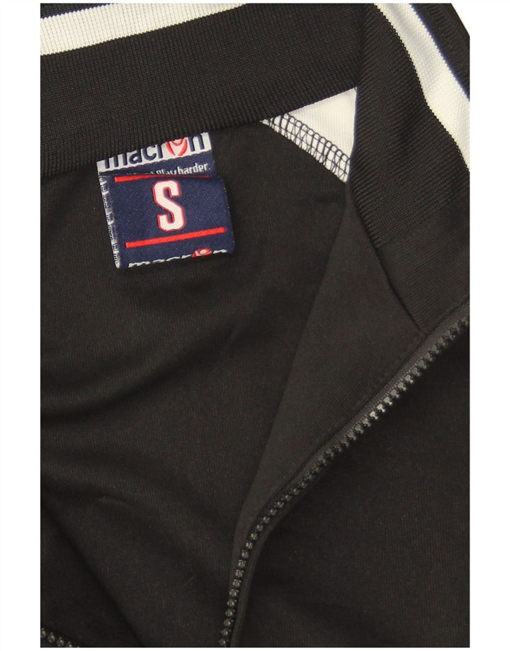 Macron masculino solto ajuste agasalho jaqueta superior pequeno bloco colorido preto