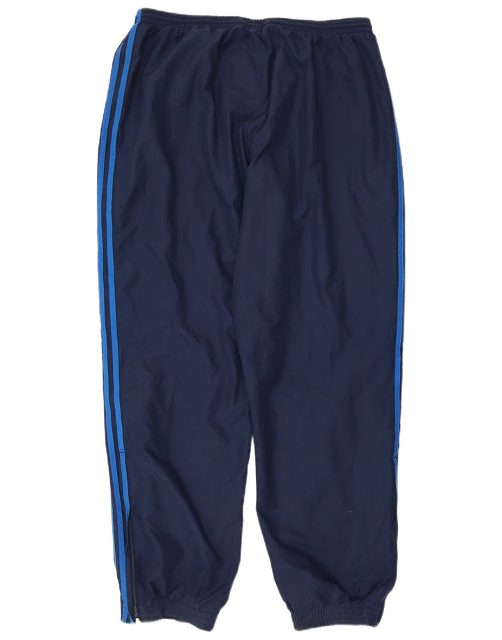 Calças de treino masculinas ADIDAS XL azul marinho poliéster