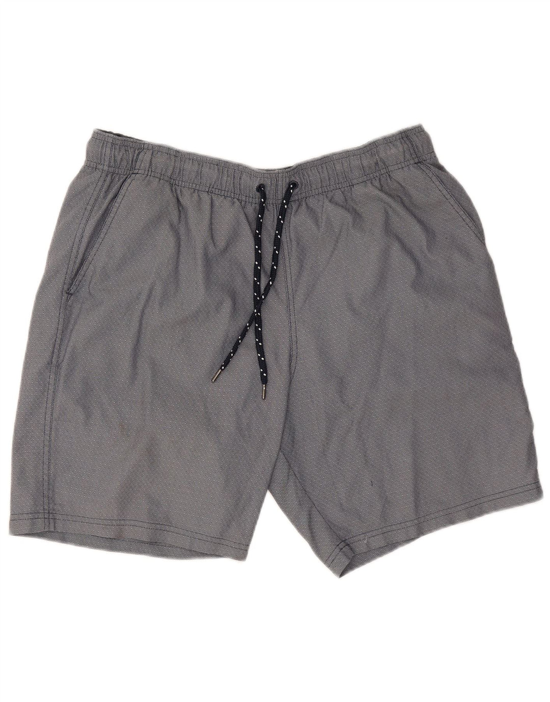 Shorts esportivos masculinos Marks & Spencer grande algodão geométrico azul marinho