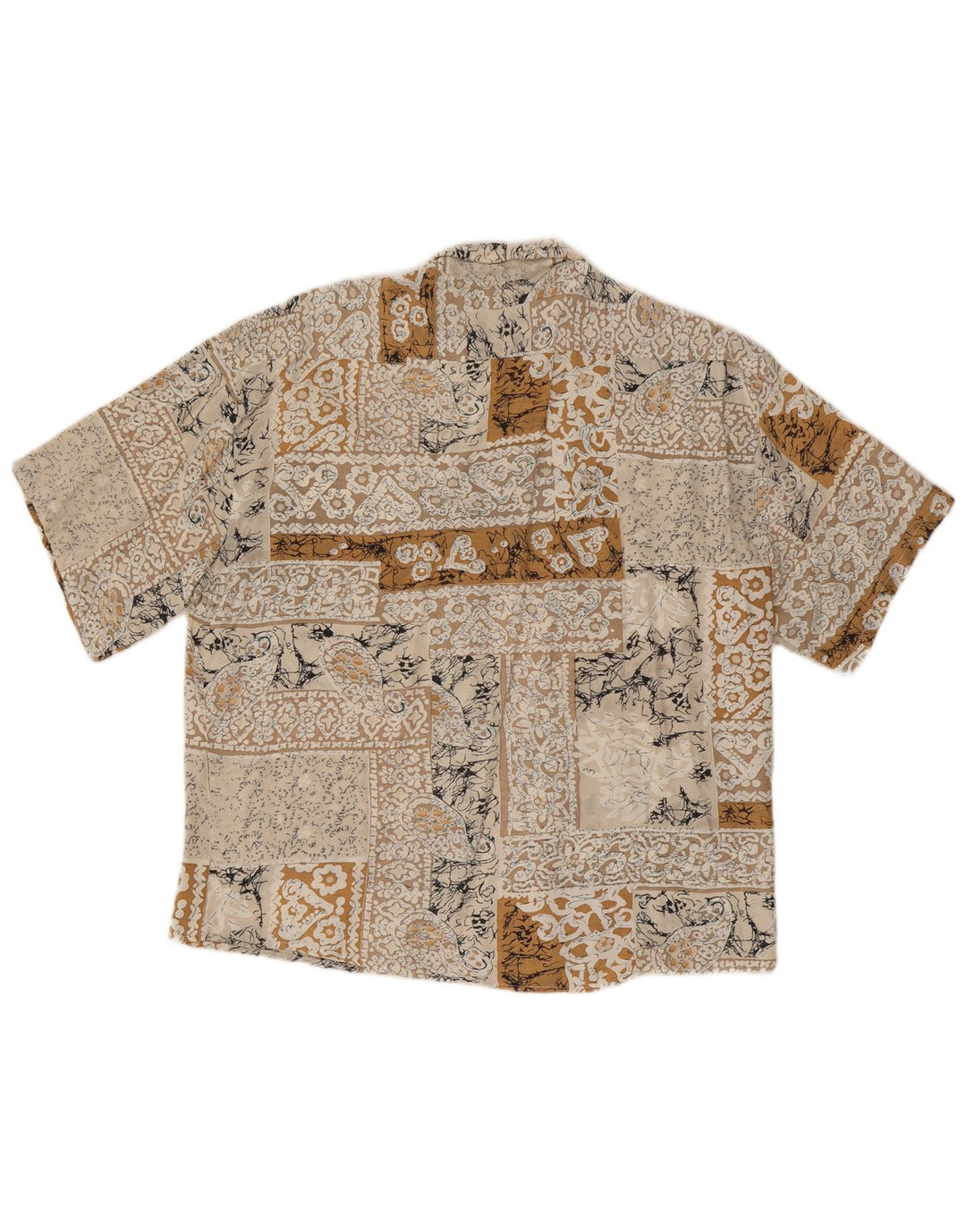 Camisa masculina de manga curta Tipo'S XL bege floral