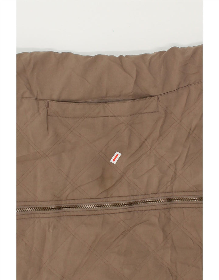 MUSTO Womens Quilted Gilet UK 14 Medium Brown Polyester Vintage Musto and Second-Hand Musto from Messina Hembry 