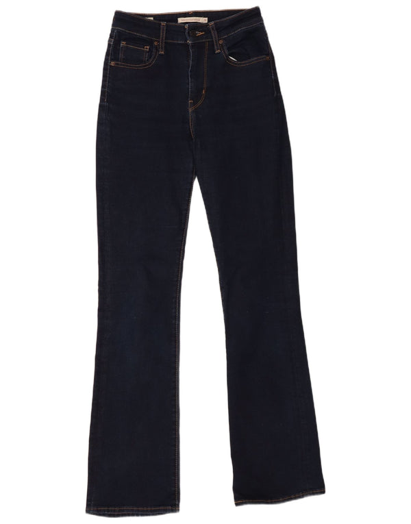 Calça jeans feminina Levi's 725 High Rise Bootcut W26 L32 azul marinho algodão