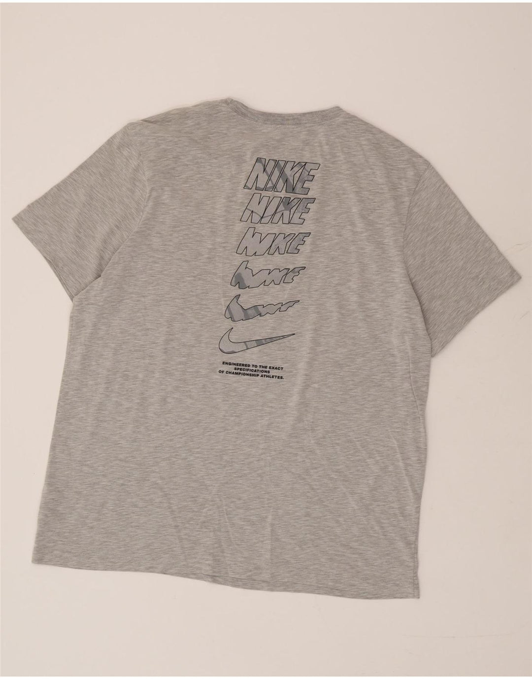 Camiseta Nike Masculina Dri Fit Graphic Top XL Cinza Algodão