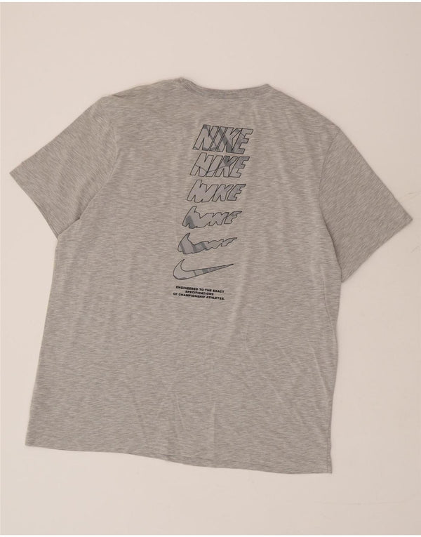 Camiseta Nike Masculina Dri Fit Graphic Top XL Cinza Algodão