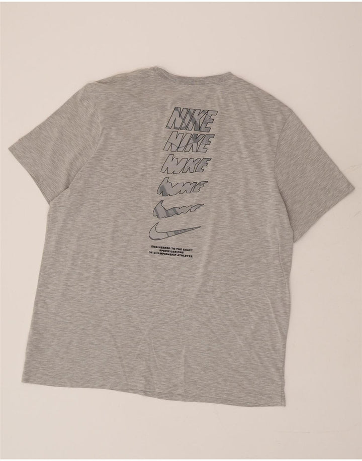Camiseta Nike Masculina Dri Fit Graphic Top XL Cinza Algodão