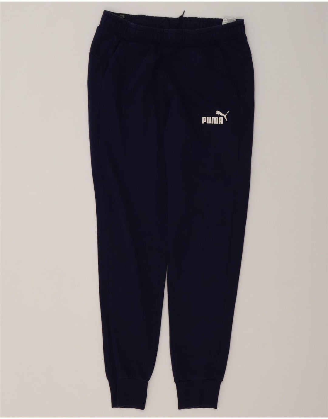 Calça de treino masculina Puma Joggers médio azul marinho algodão