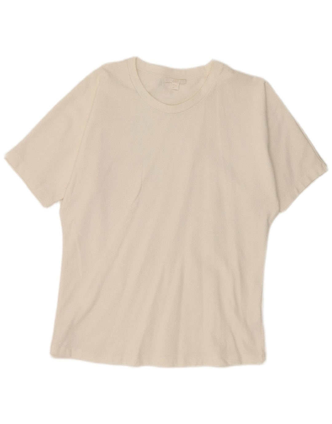 Camiseta feminina Cos UK 14 algodão branco médio