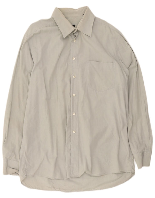 Camisa masculina Hugo Boss tamanho 17 1/2 44 XL cinza
