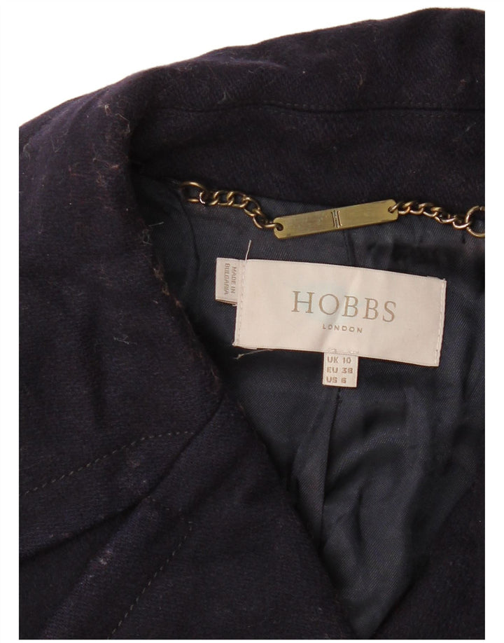 Casaco feminino Hobbs com peito duplo Reino Unido 10 pequeno azul marinho