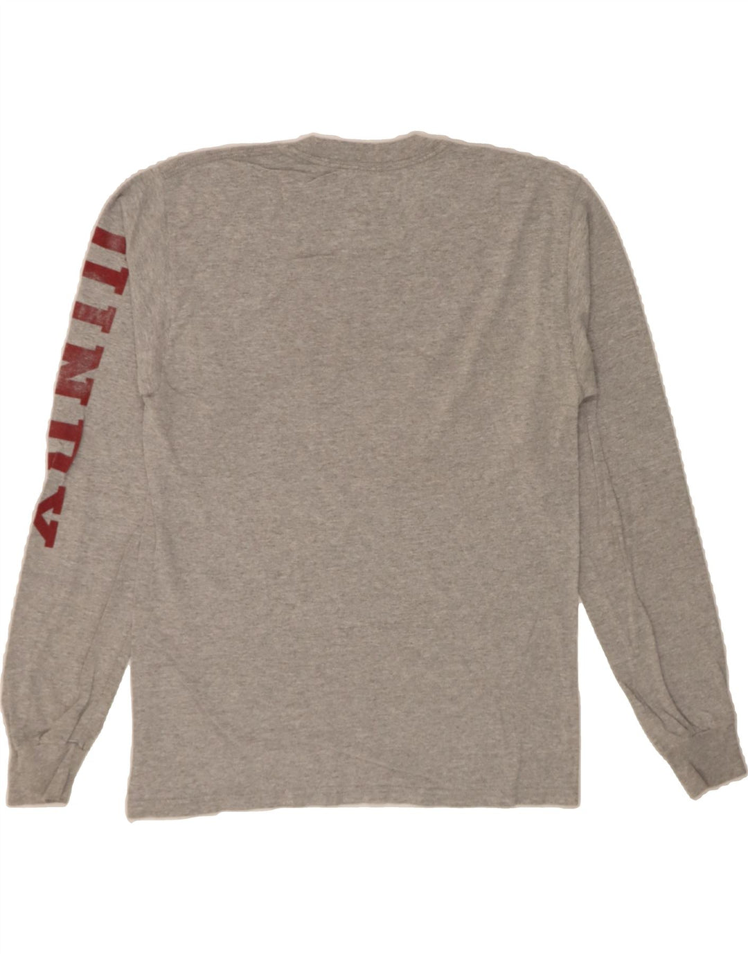 CHAMPION Mens Graphic Top Long Sleeve Small Grey Cotton Vintage Champion and Second-Hand Champion from Messina Hembry 