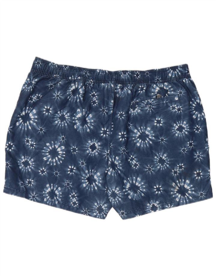 Shorts de natação masculino Marks & Spencer XL azul tie-dye poliéster