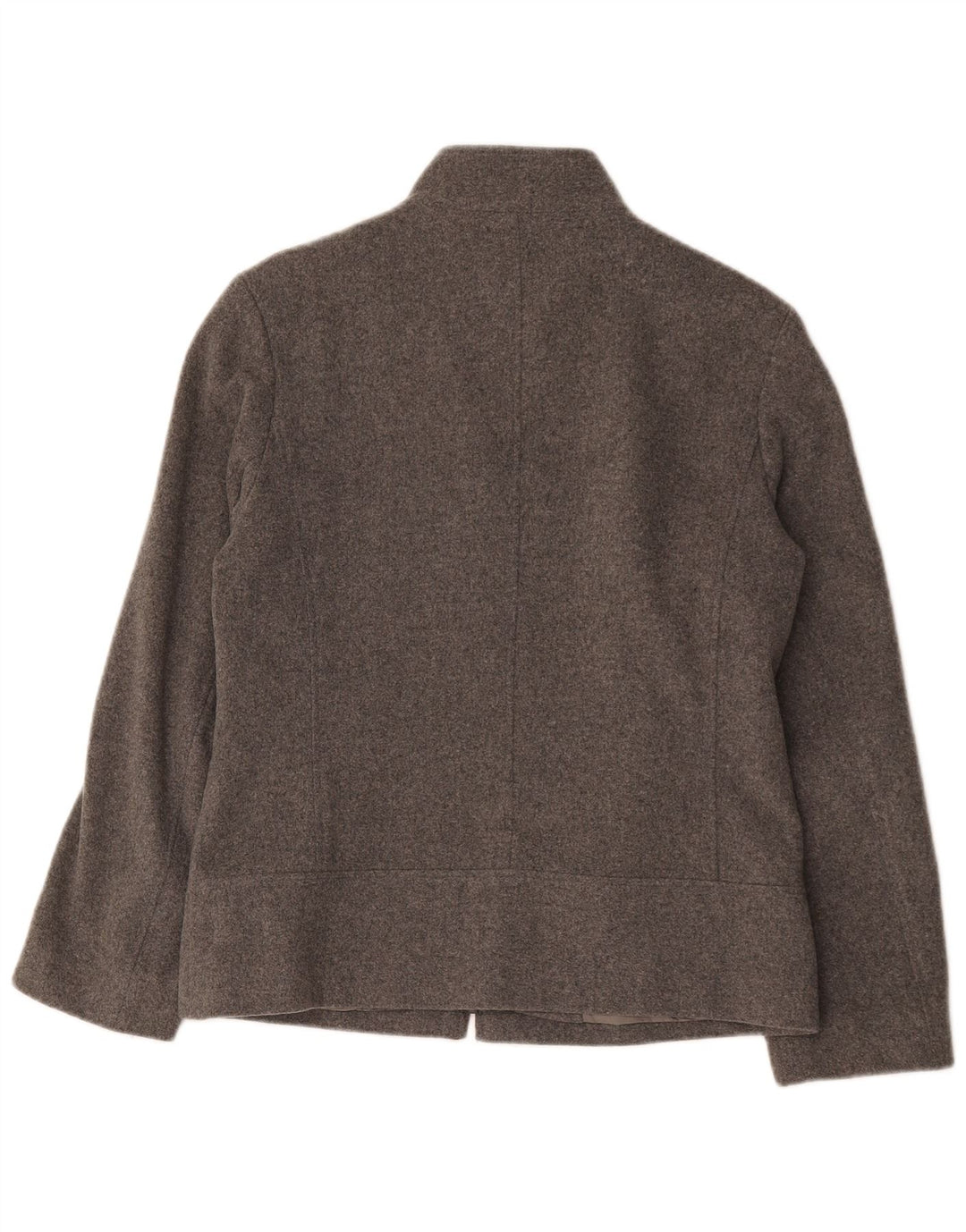 Jaqueta bomber feminina Marks & Spencer de grandes dimensões Reino Unido 10 pequena lã cinza