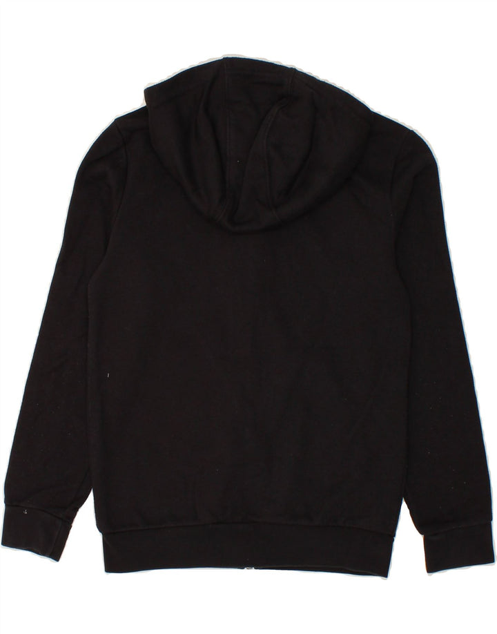 ADIDAS Boys Zip Hoodie Sweater 11-12 Years Black Cotton Vintage Adidas and Second-Hand Adidas from Messina Hembry 
