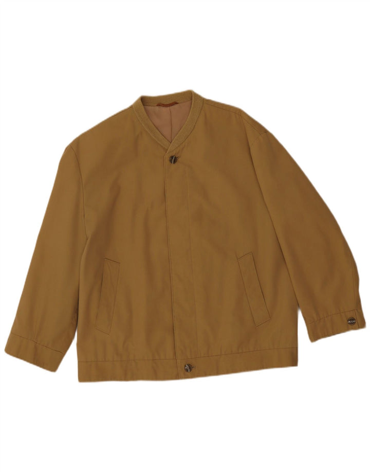 Jaqueta bomber masculina Trevira UK 36 poliéster marrom pequeno
