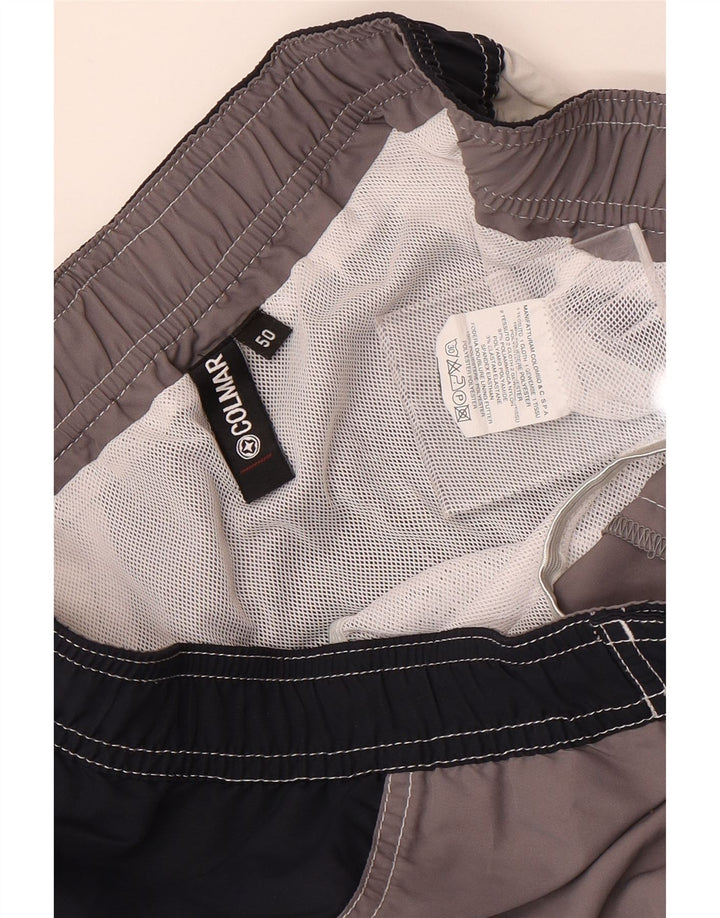 Calção de banho masculino gráfico Colmar IT 50 grande poliéster cinza colorblock