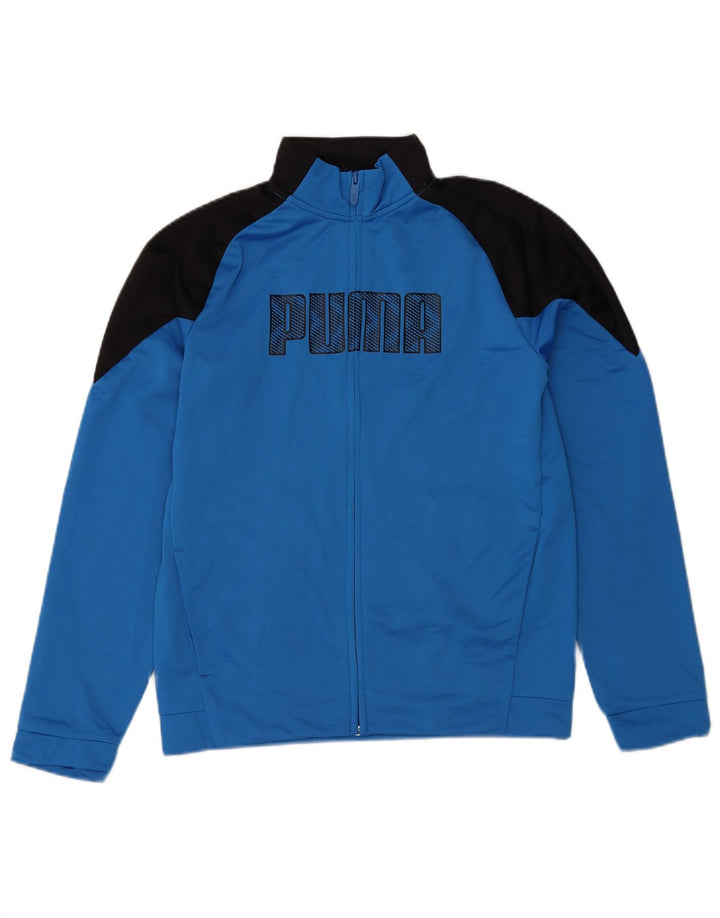 Jaqueta Puma Boys Graphic Tracksuit Top 15-16 Anos Azul Colorblock