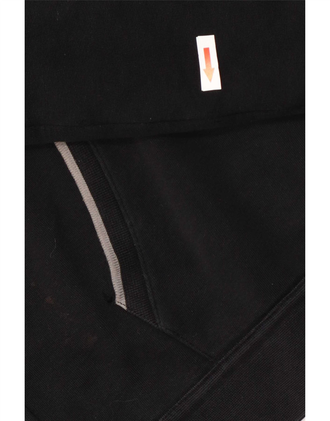Suéter masculino Armani com capuz e zíper grande algodão preto