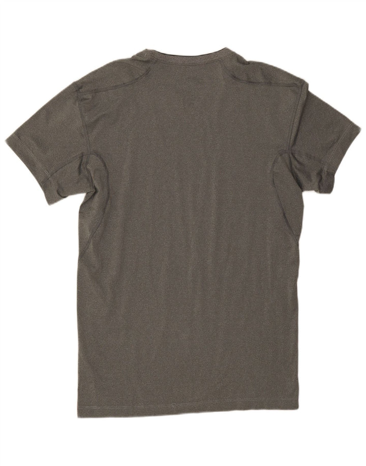 Camiseta de compressão masculina Nike Top 2XL poliéster manchado cinza