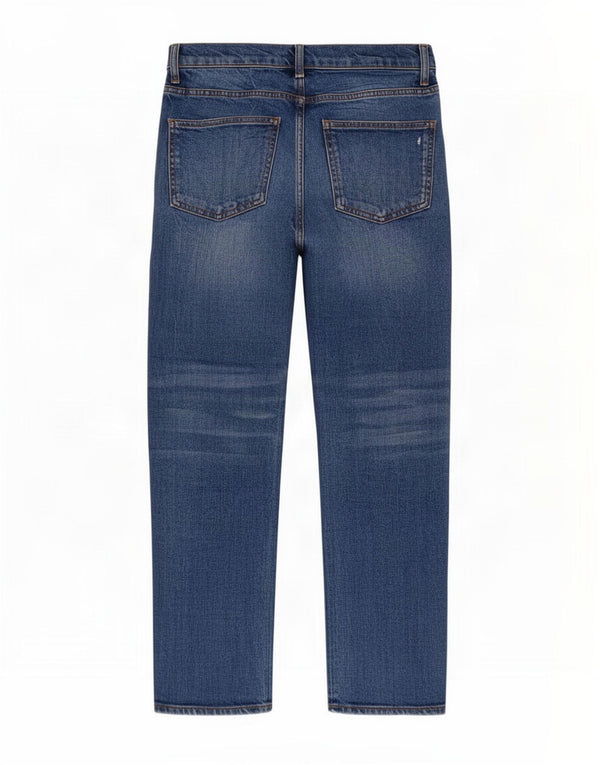 Zara Jeans feminino angustiado cônico UE 38 pequeno W28 L27 azul