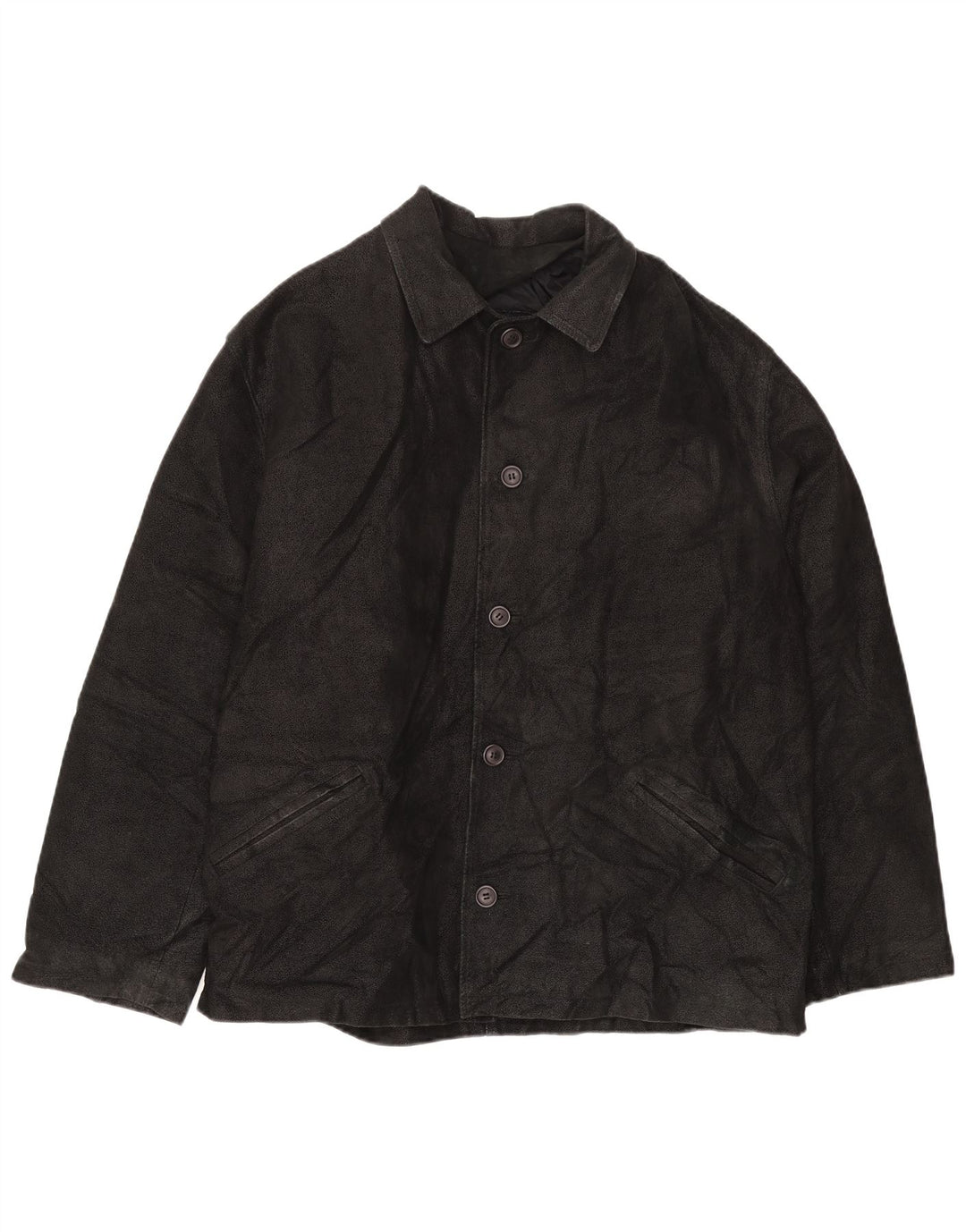 Jaqueta de couro masculina SAVE THE FOREST IT 54 2XL Couro Preto