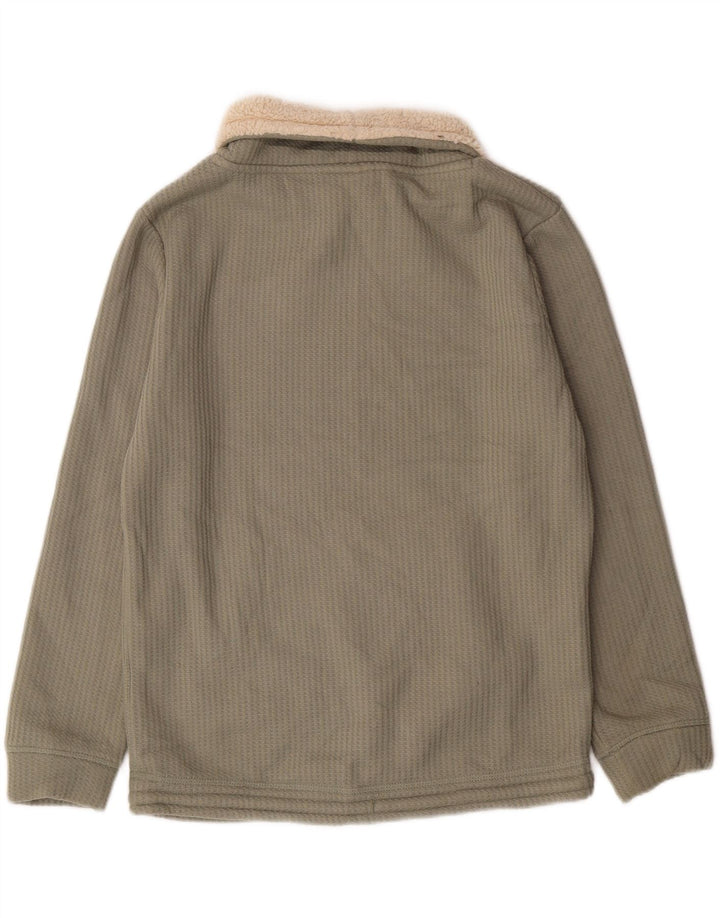 Moletom feminino Weird Fish Sherpa com gola redonda Reino Unido 12 verde médio