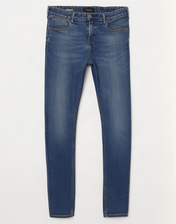Calça jeans skinny feminina Scotch & Soda W30 L32 algodão azul