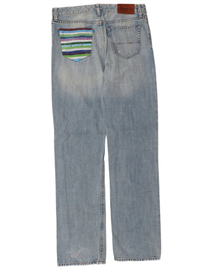POLO RALPH LAUREN Meninos Jeans retos 15-16 anos W30 L32 Azul Algodão