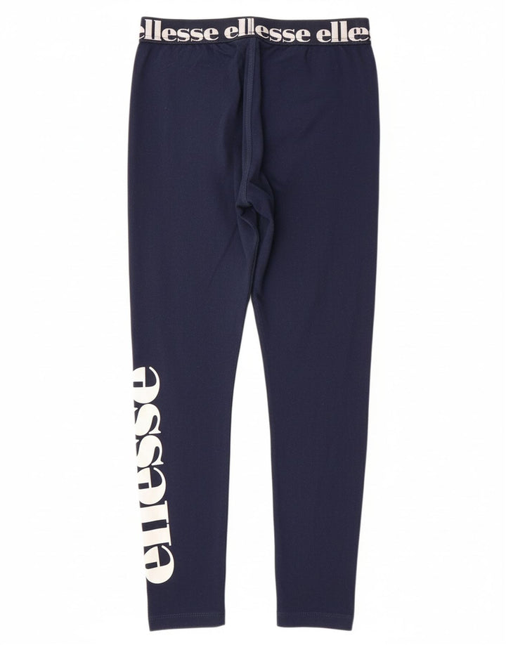 Leggings estampadas para meninas ELLESSE 8-9 anos algodão azul marinho