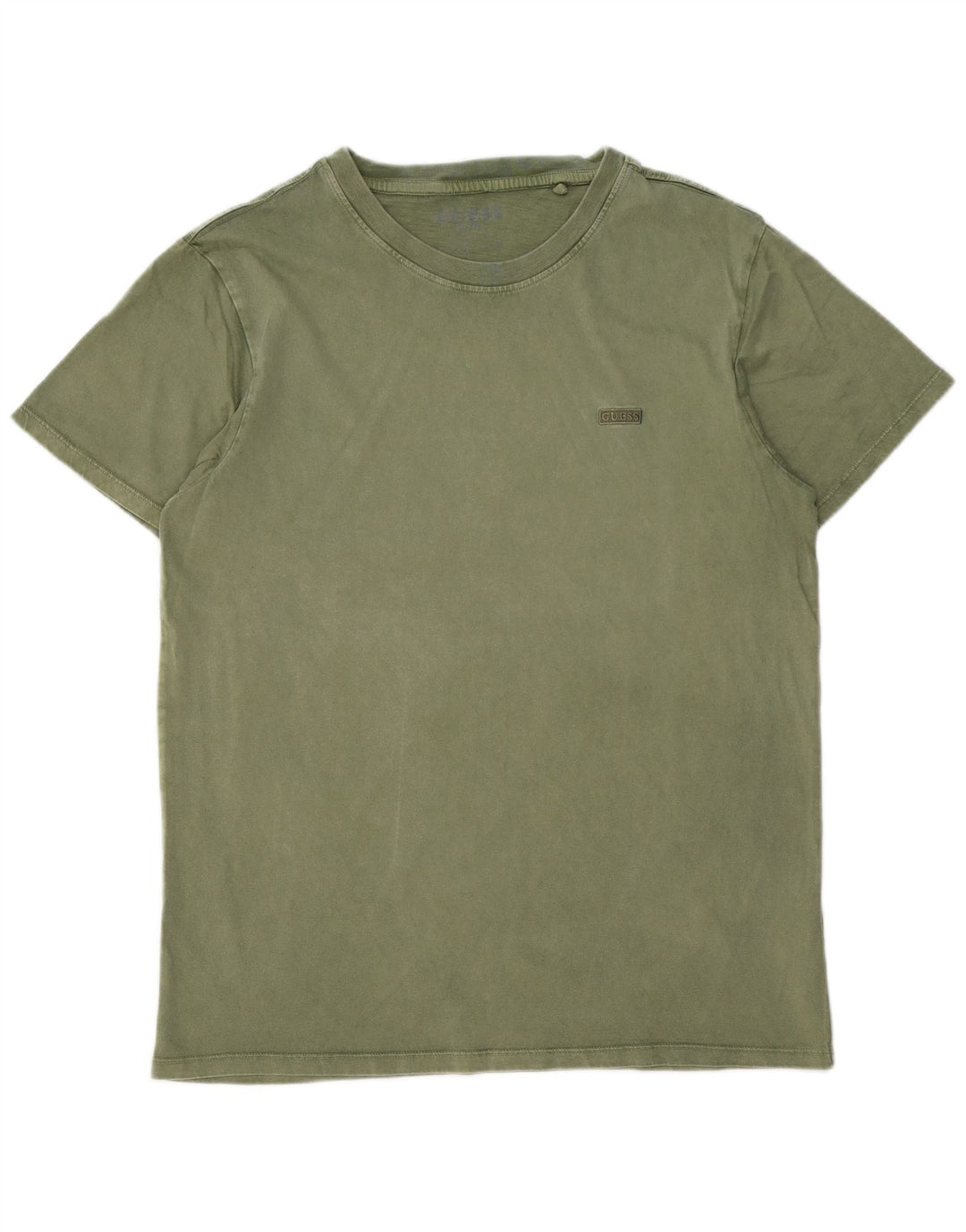 Camiseta masculina GUESS UK 36 algodão verde pequeno