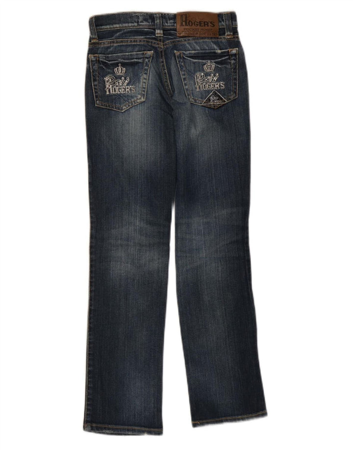 ROY ROGERS Jeans retos para meninas 9-10 anos W24 L26 algodão azul