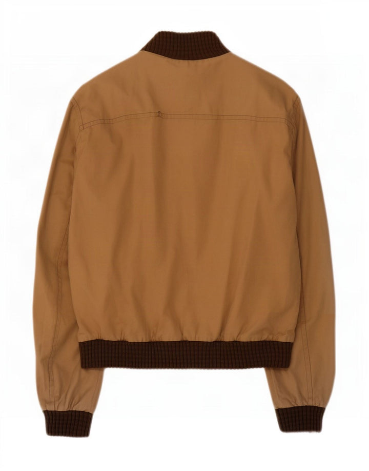 Jaqueta bomber masculina Tommy Hilfiger Reino Unido 38 algodão colorblock bege médio