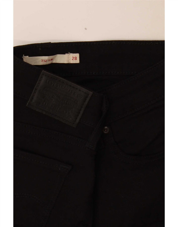 Calça jeans feminina Levi's 712 Slim W28 L26 preta