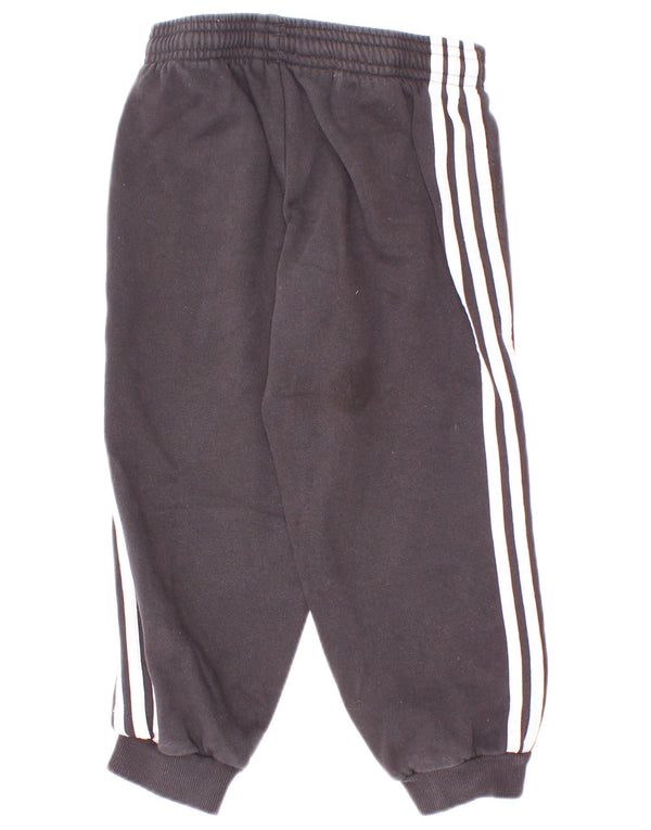 Adidas meninos calças de treino joggers 3-4 anos algodão preto