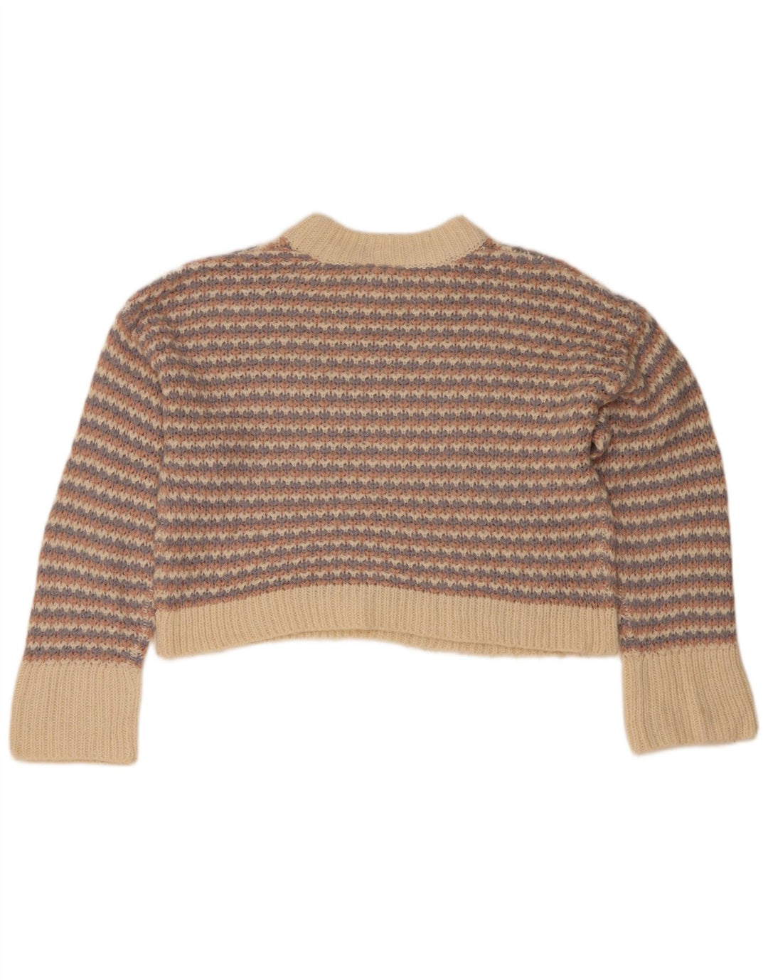 Suéter feminino Topshop com gola tartaruga e gola redonda Reino Unido 10 pequeno multicolorido