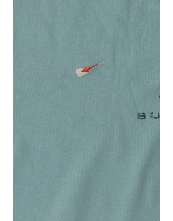 Camiseta gráfica masculina Murphy & Nye Top grande de algodão azul