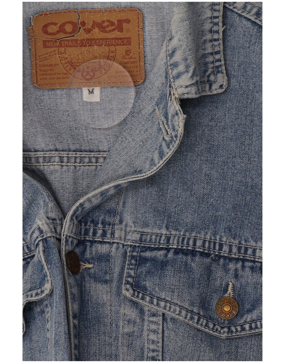 Capa Jaqueta Jeans Masculina UK 38 Azul Médio