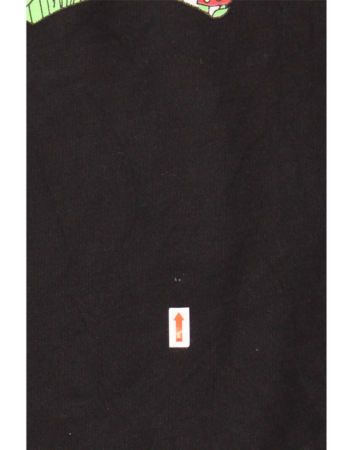 Suéter gráfico feminino LEVI'S Reino Unido 10 pequeno algodão floral preto