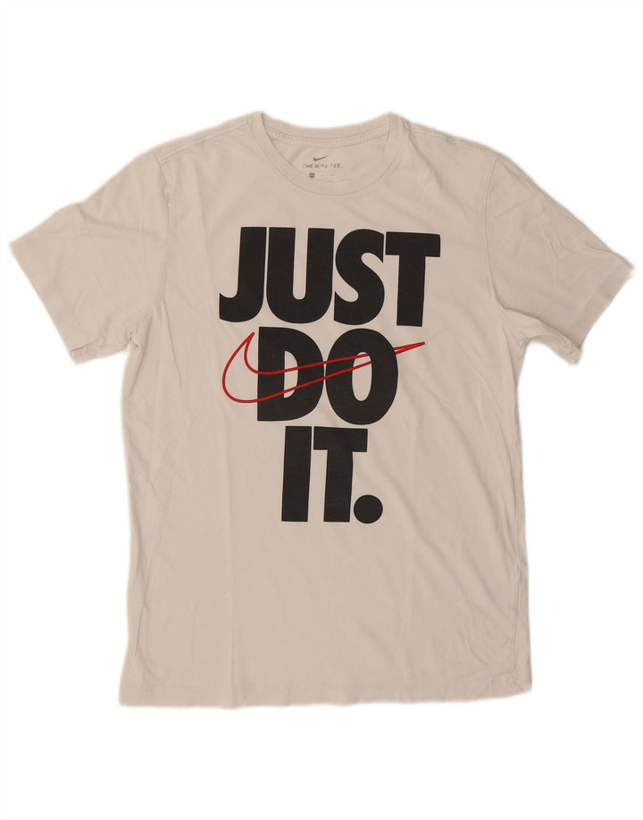 Camiseta Nike masculina gráfica Top médio branco