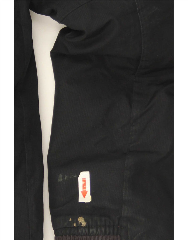 Jaqueta masculina Nike acolchoada com capuz UK 38 poliéster colorblock preto médio
