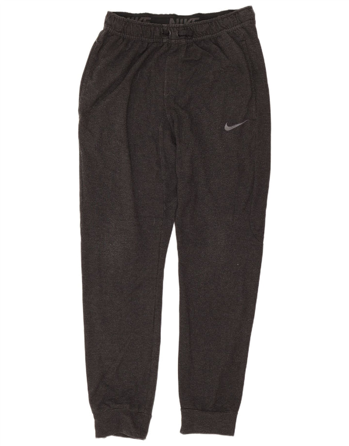 Calça de treino masculina Nike Joggers pequena cinza viscose