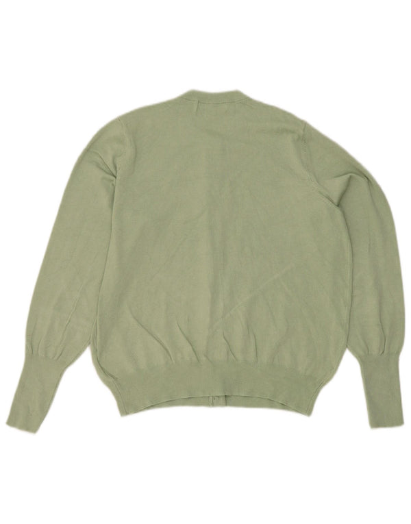 Suéter cardigã feminino Marks & Spencer UK 14 viscose verde médio