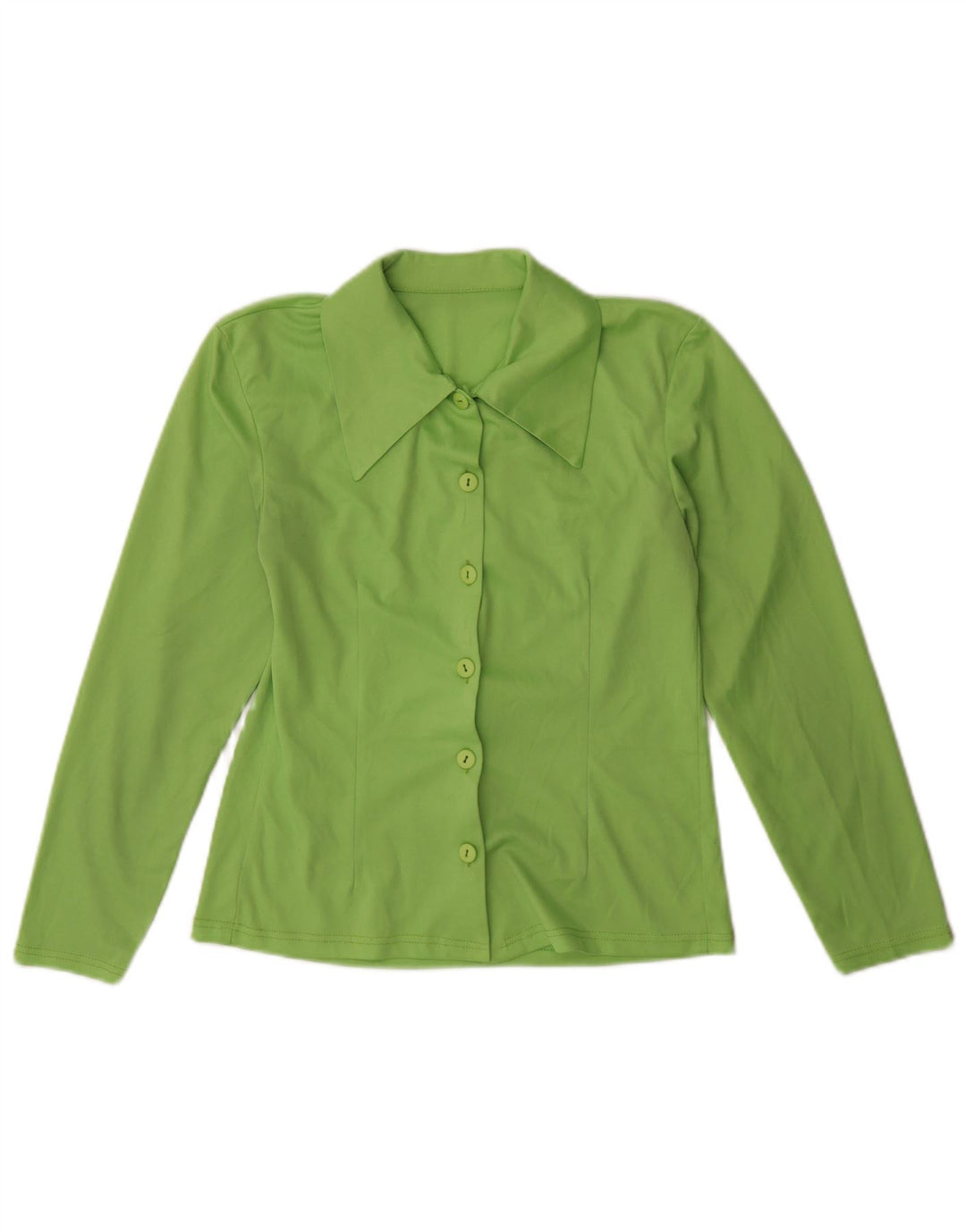 Blusa feminina vintage UK 12 verde médio