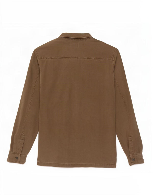 Camisa masculina All Saints grande algodão cáqui