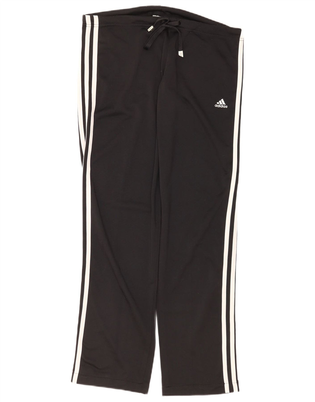 Calças de treino masculinas Adidas UK 36/38 poliéster preto pequeno