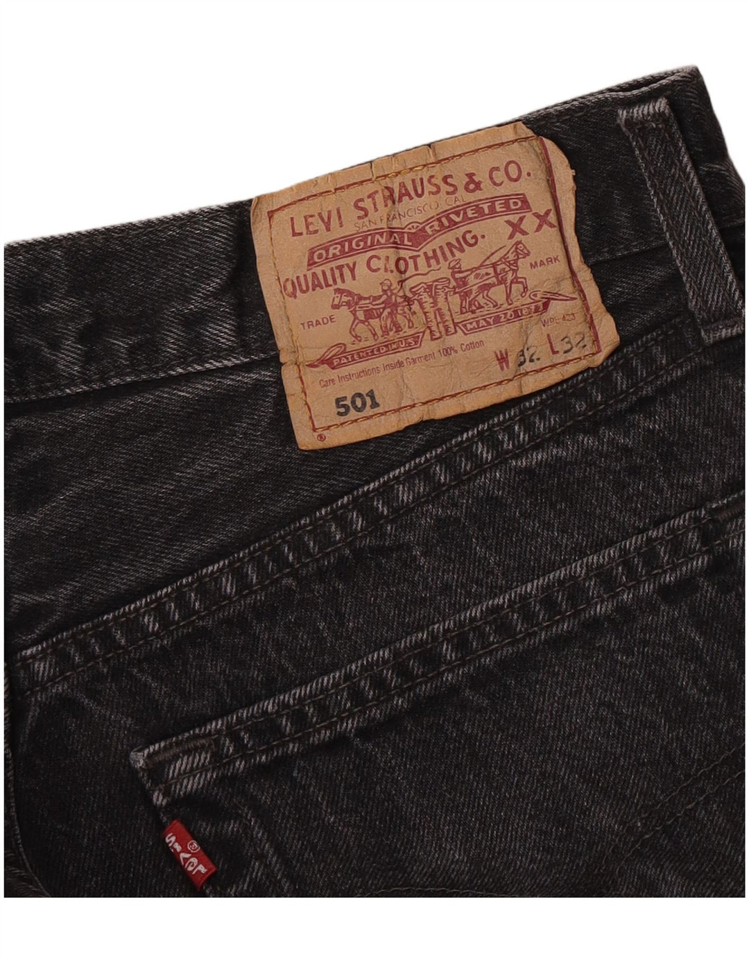 Jeans Levi's 501 Straight Masculino W32 L32 Cinza