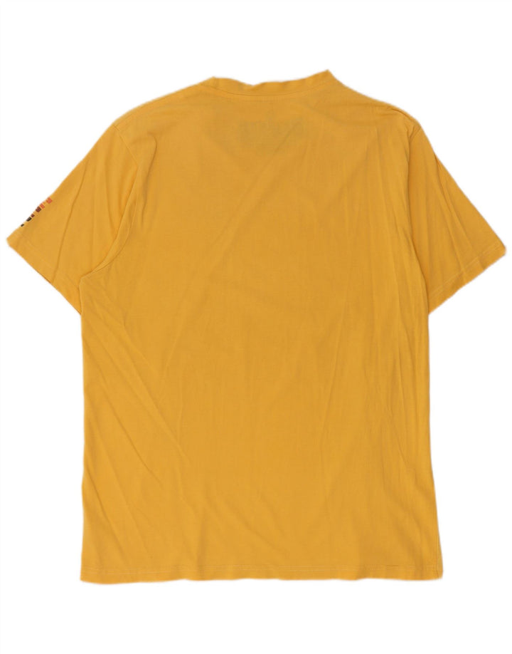 Camiseta masculina Billabong grande algodão amarelo