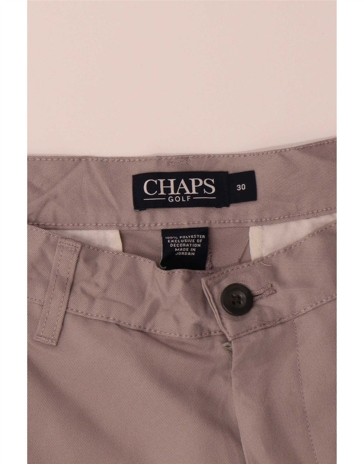 Shorts Chino Masculino Chaps W30 Poliéster Cinza Médio
