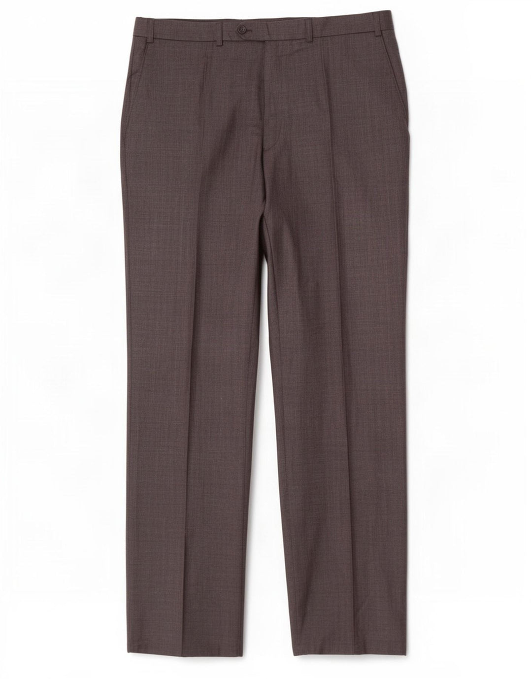 Calça masculina de terno reto Marks & Spencer W40 L33 lã cinza