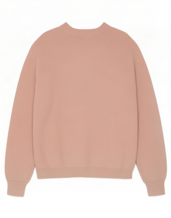 Suéter feminino Marks & Spencer com gola canoa grande Reino Unido 14 rosa médio